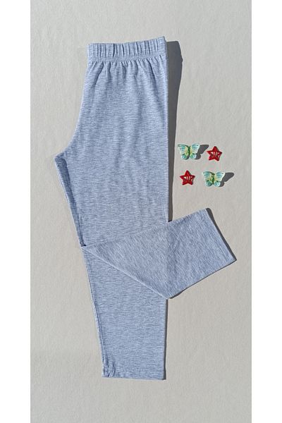 siyalife Women's Gray Color Basic Capri Short Leggings with Elastic Waist