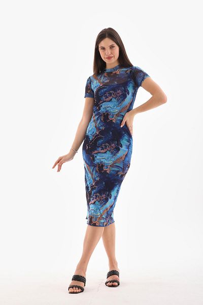 ŞİMAL Rochie de dama transparenta cu model