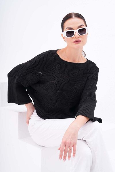 ŞİMAL Ripped Patterned Women's Knitwear Sweater - Loose Knitted,Model245164