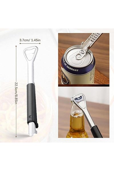 COOYA 2 Pack Adjustable Jar Opener for Weak Hands, 2 in 1 Adjustable Jar Opener Multi-function Can Opener