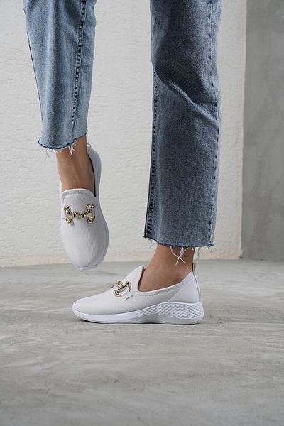 Beyond Women's White Gc Buckle Sneaker 4cm Byndsnkk04