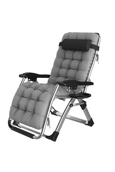 ETG Adult Folding Camping Chair Portable Lightweight Reclining Lounge Chair with Pillow for Outdoor Use