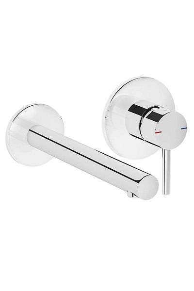 VitrA Baterie Ingropata Lavoar Baie Cu 2 Rozete, Partea Aparenta, Crom