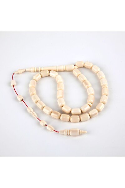İbrahim ATASEVER Mamül Ivory Capsule Cut 8X11Mm Rosary from Old Object - Abra...