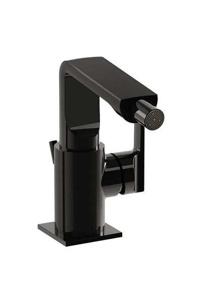 VitrA Bidet Faucet With Pop-up Valve, Glossy Black Finish