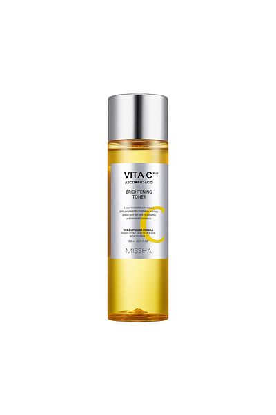 Missha Korean VITA C Plus Ascorbic Acid Facial Brightning Toner 25% VitaminC Liposome Formula- 200ml
