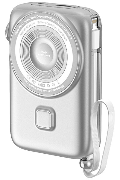 KeepHone Magsafe Powerbank 10000mah Hızlı İp Tarzlı Taşınabilir Batarya Iphon...
