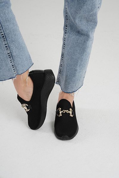 Beyond Women's Black Sneaker 4cm Byndsnkk04 Buckle