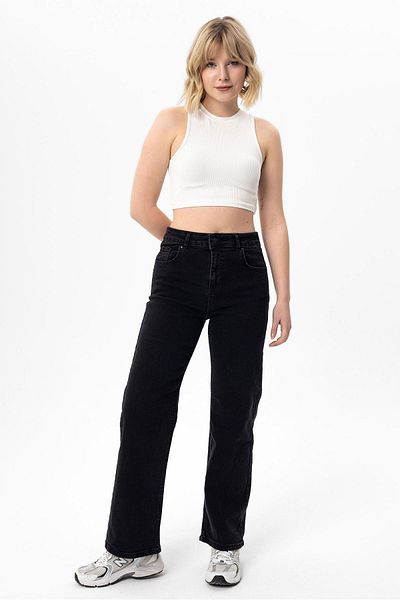 ŞİMAL Women's Wide Leg Jeans