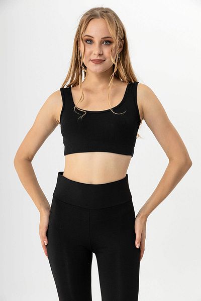 ŞİMAL Women's Thick Strap Crop Tank Top