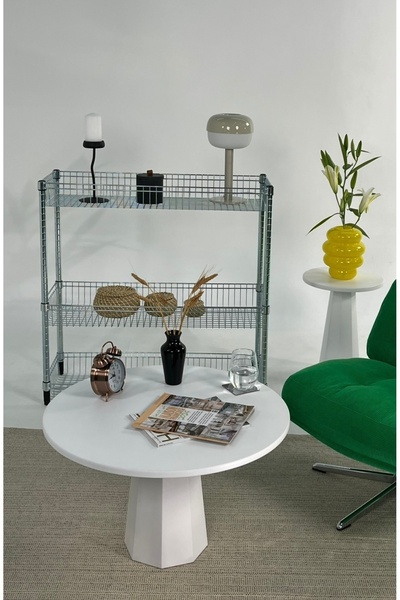 kuppdesign Lilyum Mantar Orta Sehpa Beyaz