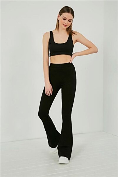 İNCEBELLİ İspanyol Paça Yüksek Bel Toparlayıcı Çelik Tayt