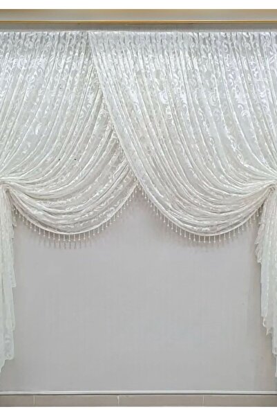 Ceylanlar perde ΛΕΥΚΟΣ ΜΗΧΑΝΙΚΟΣ ΜΗΧΑΝΙΣΜΟΣ ΜΕ ΧΑΝΤΡΕΣ Κ διπλό πέτο ΜΕΣΑΙΟ ΠΙΛΕ (1/2,5)