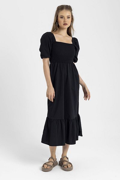 ŞİMAL Women's Elastic Long Dress240035 -