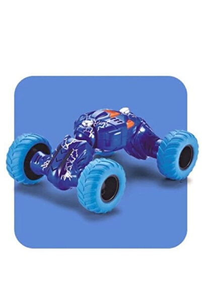 Toyaş Pull Drop Acrobatic Car Bidirectional Pull Drop Plug Car Toy Car Blue