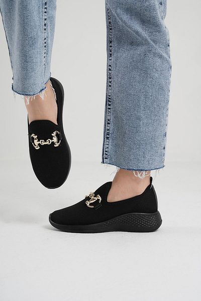 Beyond Women's Black Sneaker 4cm Byndsnkk04 Buckle