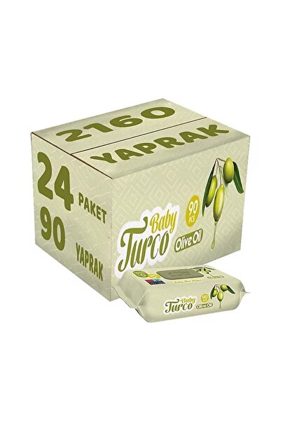 Baby Turco Turco Baby Islak Havlu 90'lı Zeytinyağlı X24 Adet