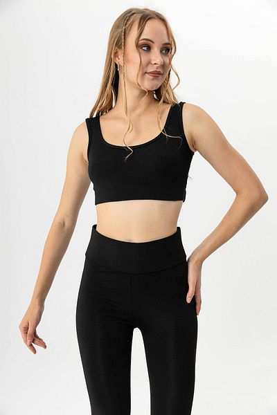 ŞİMAL Women's Thick Strap Crop Tank Top