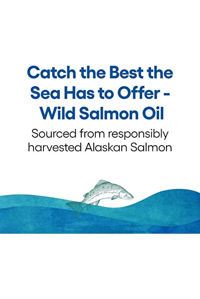 Natural Factors Wild Alaskan Salmon Oil with Omega-3, EPA, DHA, Vitamin D, 90 Softgels