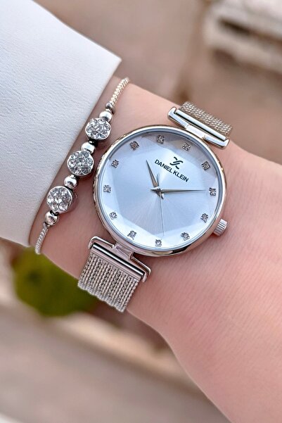 Daniel Klein Metalik Renk Garantili Hediye Paketli Kadın Kol Saati - Bileklik