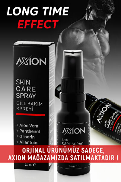 AXION Uzun Deneyim Premium Sprey Long Time Spray Cilt Bakım Spreyi 30 ml Erkekler Için Daha Uzun Etki