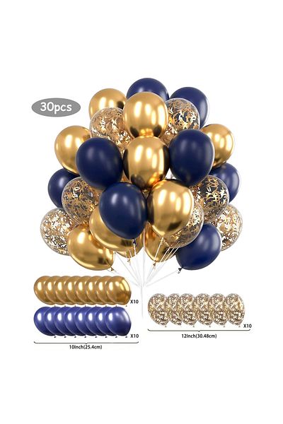 Choice Other set3 30Pcs 1012 Inch White And Golden Balloons Pearl White Balloons Golden Confetti Balloons F