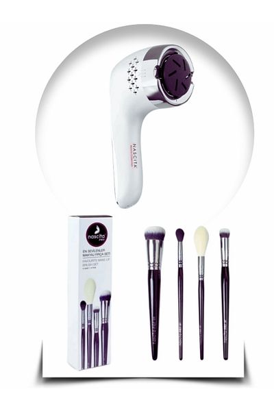 nascita Electric Heel File 01 & Pro 4 Makeup Brush Set