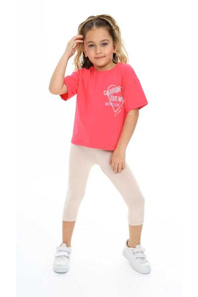 BİR DOZ ÇOCUK GÜLÜŞÜ Girl's Cotton Summer Suit