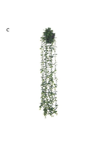 Choice ج - نباتات صناعية معلقة مع وعاء - نباتات وهمية - رفوف نباتات معلقة - ن...