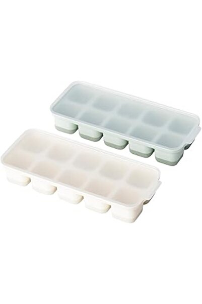Hepta Collection Ikeaa Spjutrocka Ice Cube Trays with Lids, Mixed Colors, Spi...
