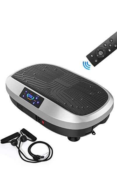 ETG جهاز تمرين لوحة الاهتزاز لكامل الجسم للياقة البدنية في المنزل مع أشرطة حلقية