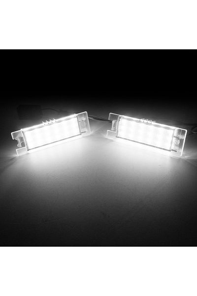 Choice 6000k أبيض Angrong 2x LED Canbus لوحة رقم الترخيص الخفيفة لـ Vauxhall Opel Astra H J Corsa C D I