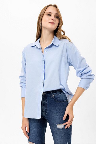 ŞİMAL Cămașă de damă oversize din popelin 250242