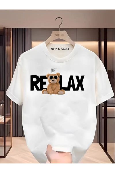 New Shine Μπλουζάκι με στάμπα RELAX BEAR