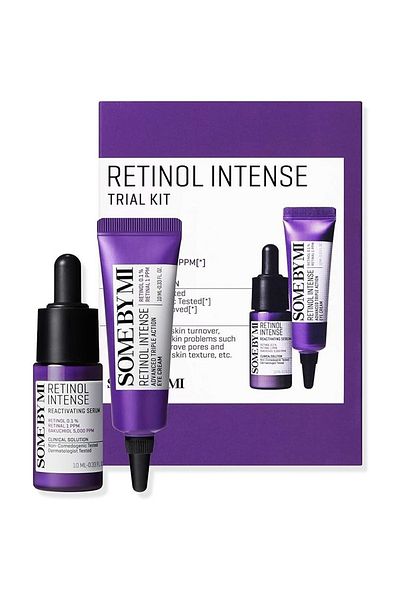 Some By Mi Korean Retinol Intense Trial Kit - Mild Korean 0.1% Retinol Face Serum & Eye Cream -10Ml