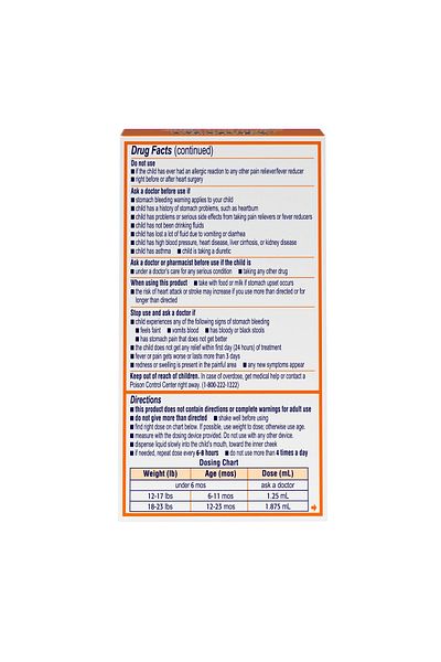 Motrin Infant's Oral Suspension Berry Pain Reliever/Fever Reducer, 0.5 Ounce