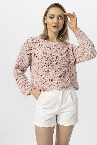 ŞİMAL Pulover de damă cu dantelă ajurata 250389   -