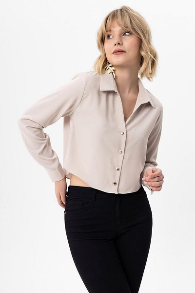 ŞİMAL Cămașă largi scurtă cu nasturi de damă 250395   -