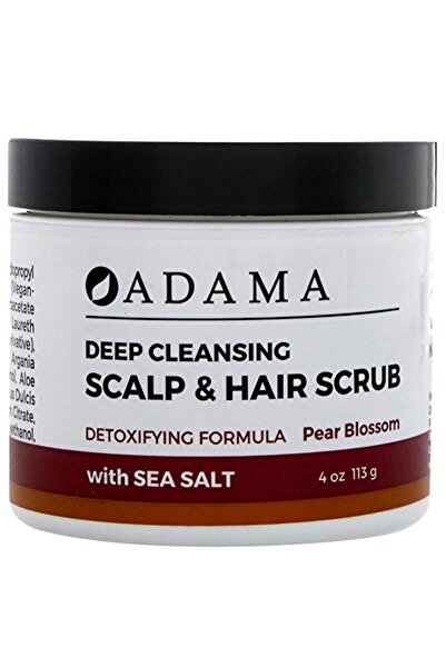 Adama Minerals Zion Health Adama Deep Cleansing Scalp Hair Scrub, Pear Blossom, 4 Oz