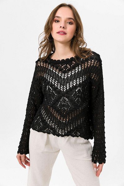 ŞİMAL Women's Lace Detailed Openwork Knitwear Sweater 250389   -