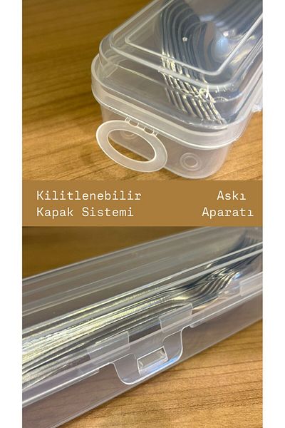 Bayev Multix 9-Piece Cutlery Set Storage Box Set Dowry Organizer Organizer Storage Container