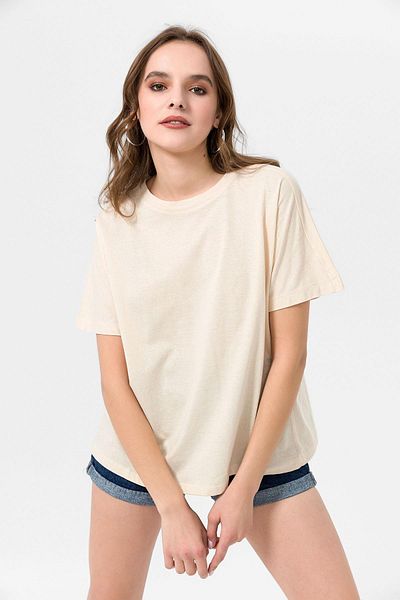 ŞİMAL Tricou oversize pentru damă cu gât crew - 250019