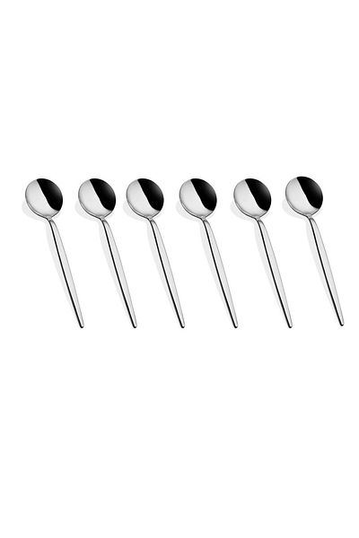 Dame Marie Silver 6 Personality 18/10 Stainless Tarnish Steel Teaspoon 11 cm