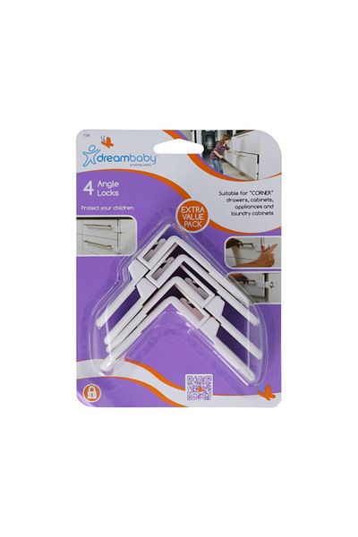 Dreambaby 4-Piece Child Safety Angle Lock