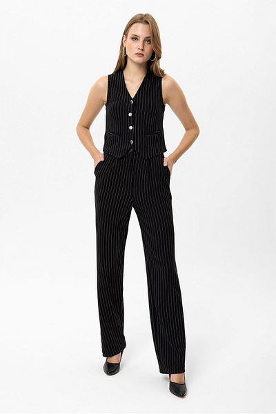 ŞİMAL Striped Vest and Trousers Set - Women245078