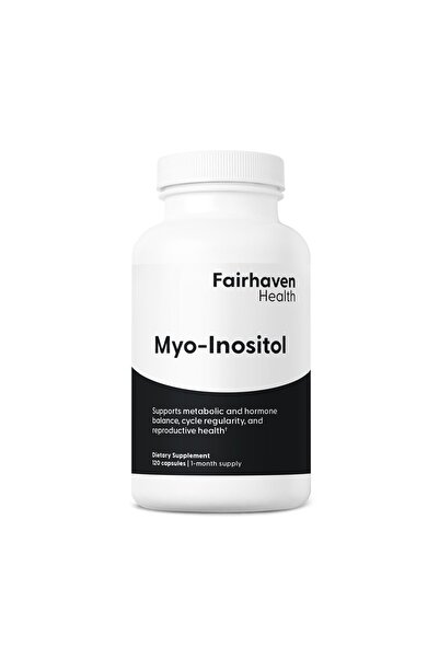 Fairhaven Health Myo-Inositol 2000mg Supplement | Vegan B8 Capsules | Gluten, Dairy, Soy Free | 120 Capsules