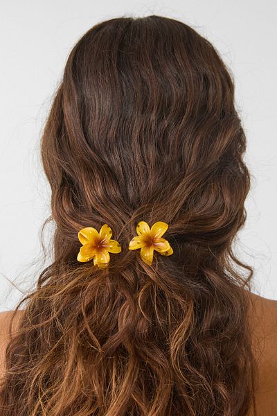 Stradivarius Pack of 3 floral hair clips