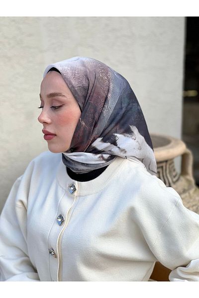 Modakaşmir 110 cm Abstract Pattern Scarf