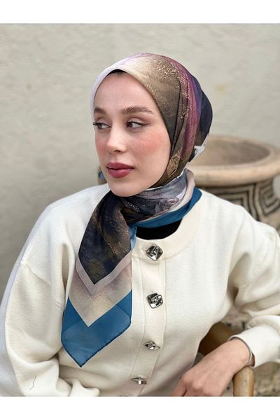 Modakaşmir 110 cm Abstract Pattern Scarf