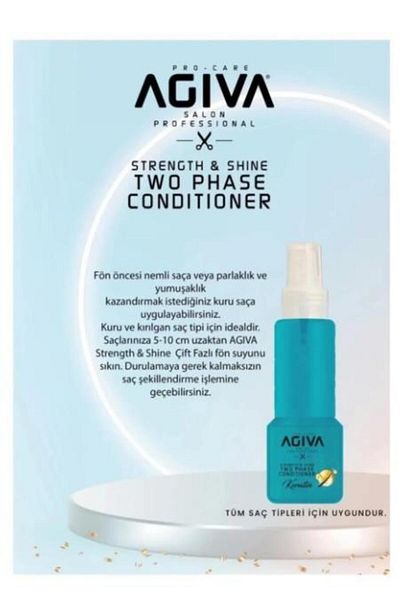 Agiva Double Phase Blow Drying Water for Very Weathered Weak and Matte Hair 200ml
